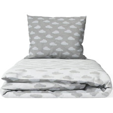 Ankras 2pcs bedding set 35/100 40/60 clouds grey