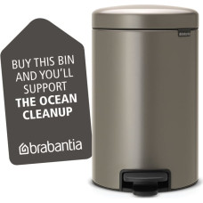 BRABANTIA Pedaaliga prügikast NewIcon, 12 l, Platinum