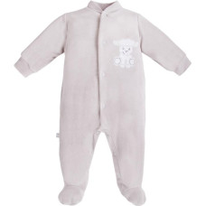 Ubranka EWA 931061 NEWBORN Pajac welur szary 68