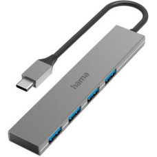 Hama 00200101 External 4-Port USB-A Hub - USB-C Male