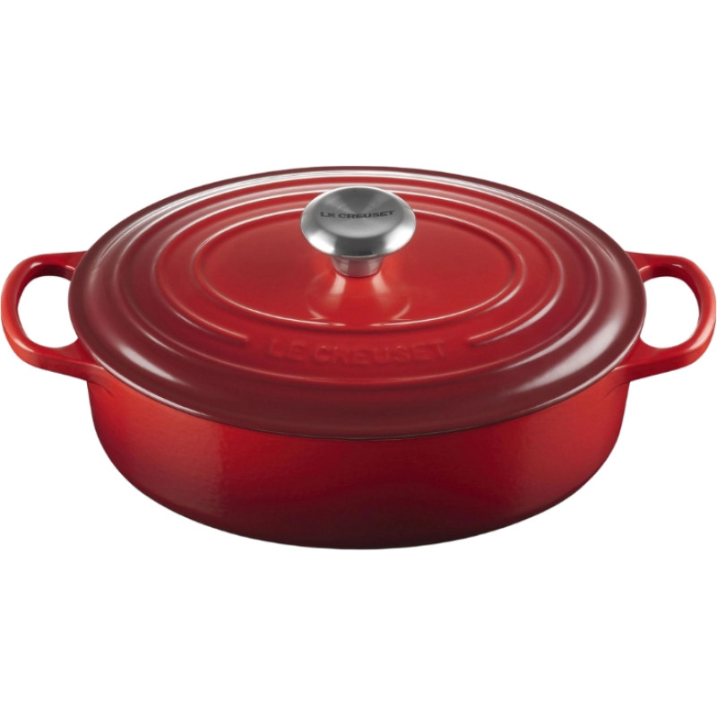 Le Creuset Čuguna katls ovāls Ø27cm / 3,4L sarkans