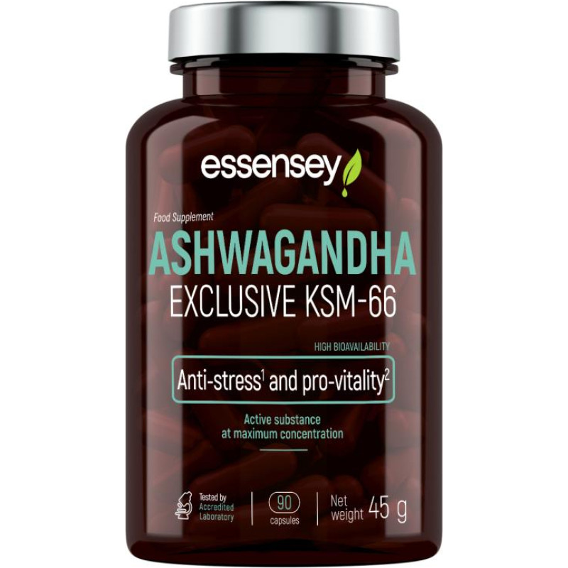 Trec Adaptogeen TREC ESSENSEY ASHWAGANDHA EXCLUSIVE KSM-66 90 kapslit