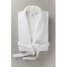 BATHROBE FIGARO XXL TERRY WHITE 350gsm COTTON.