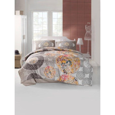 BEDDING SET VALENTINI IZEM COFFEE 220X200+2X70X80 SATIN COTTON