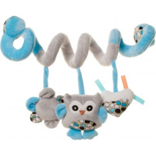 4Baby Plīša spirāle OWLS blue 4BABY OB07 Play&Edu