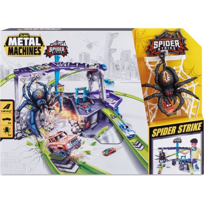 Metalmash METAL MACHINES Spider Strike autotrase ar diviem piederumiem, 6725