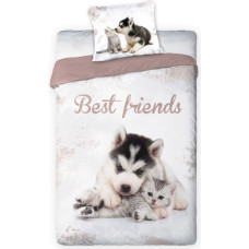 FARO Voodipesukomplekt BEST FRIENDS 002 140X200+70X90 puuvill