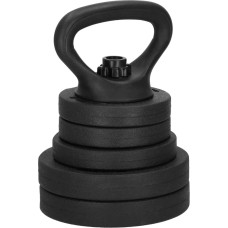 Springos Hantlid Springos FA1671, 20 kg reguleeritav komplekt: kang + kettlebell