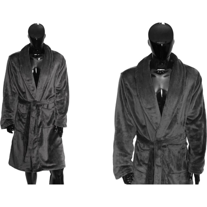 SZLAFROK COMFORT KING M POPIEL 100% poliester, flannel fleece, 230gsm