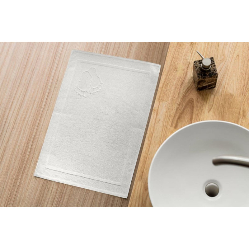 DYWANIK STOPKI 50X70 FROTTE BAW.650 G.BIAŁY