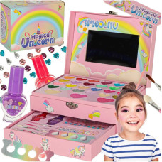 Meigi- ja küünehoolduskomplekt – lauvärvid, lakid ja aksessuaarid kohvris UNICORN