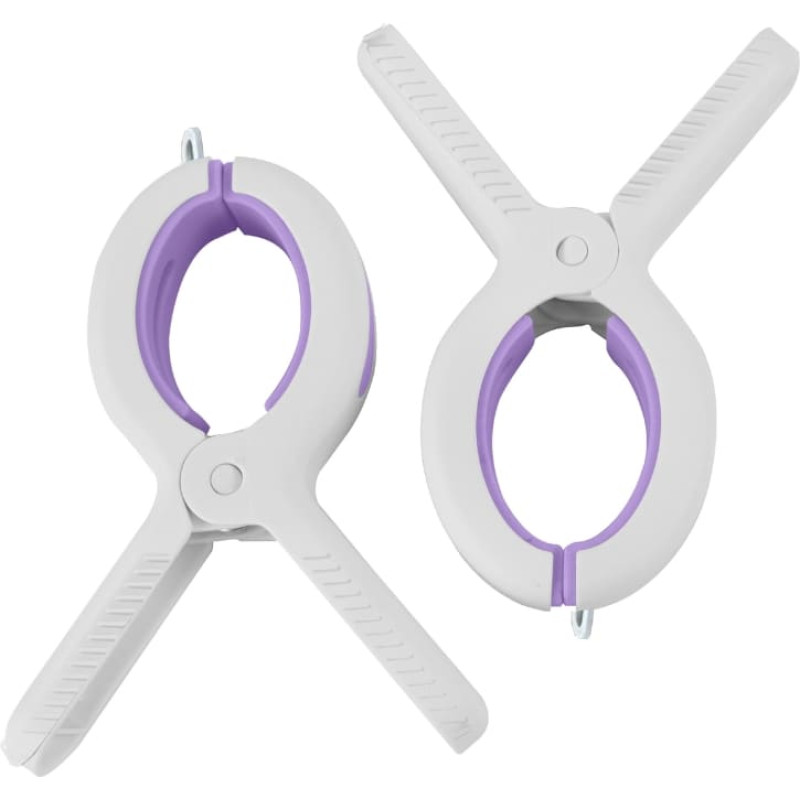 Gio’Style Love XL pesulõksud, 2 tk, rannarätikutele, 10×2×13 cm, assortii – laimirohelised, helesinised, oranžid või sirelilillad