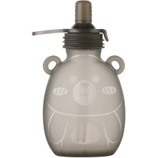Haakaa Happii Bear silikona maisiņš biezeņiem/sulam 170 ml Grey