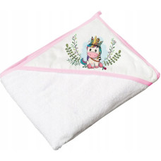 Tega dvielis ar kapuci UNICORN, 100x100 cm., White, DZ-008