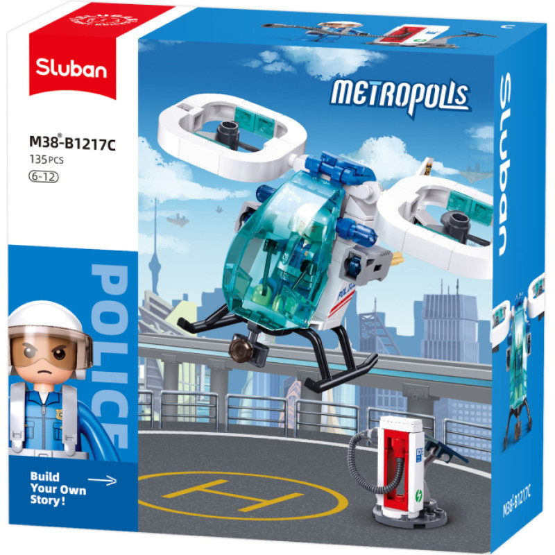 Sluban ehitusklotsid, Politsei &otilde;hupatrull, 135 tk.