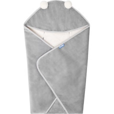 Sensillo CARRY COT SWADDLE BLANKET PLUSH RAM 75X75 GREY