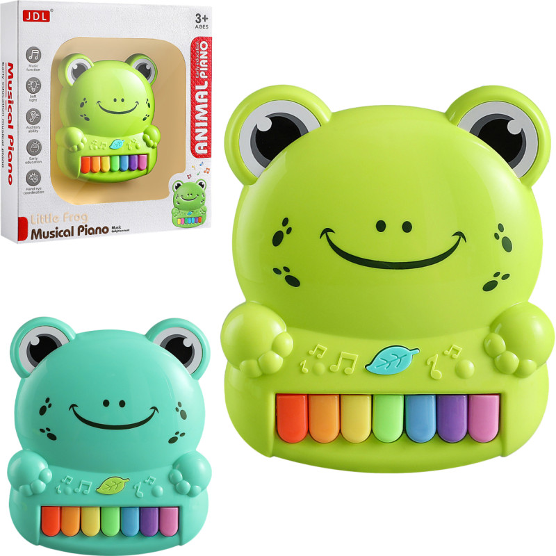 PIANINKO MUZYCZNE ŻABA 2 KOLORY