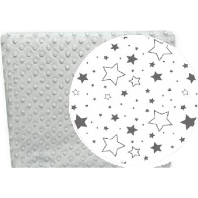 Ankras Bedding set - 6  parts - 120/90/360 - MINKY / GREY - GALAKTYKA