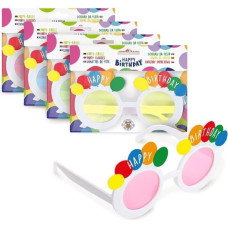 Trendhaus Birthday Fun - Prillid ‘Happy Birthday’ (1 tk., 4 kujundust)