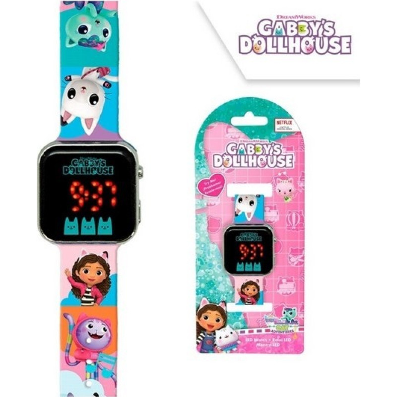 Kids Euroswan - Akcesoria Licencyjne LED WATCH - GABBYS DOLLHOUSE