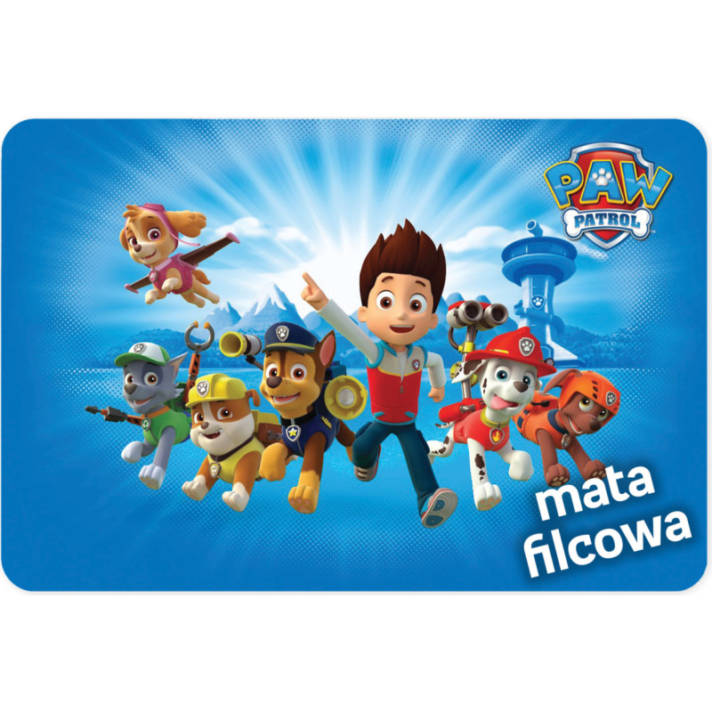 Nickelodeon Dywany CARPET GRIP PAW PATROL BLUE 75X112