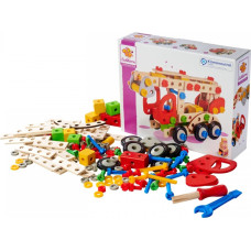 Eichhorn Wooden construction set – fire truck, 155 pcs