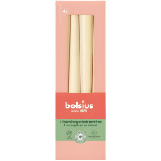 Bolsius Galda sveces 4gab.kastē 245/24mm bē&scaron;as