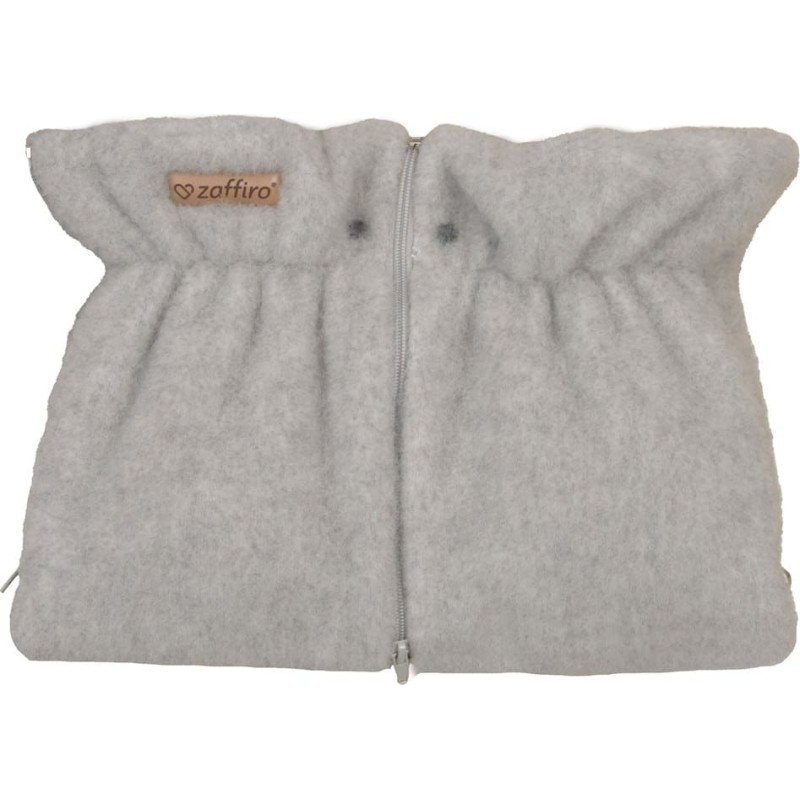 Wool two-parts hand muffs Sierra grey