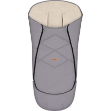 Adjustable footmuff EverGrow Aspen 0-36m steel grey