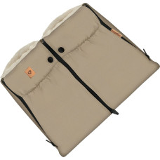 Two-parts hand muffs Nordico beige