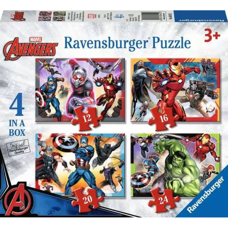 Ravensburger Puzzle 4in1 Marvel Avengers 3+