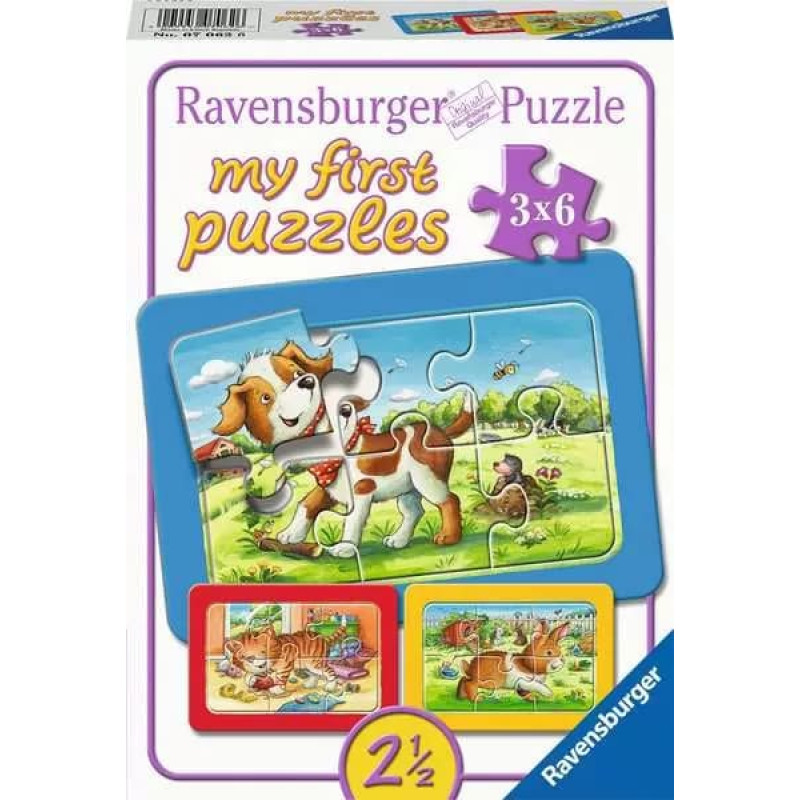 Ravensburger My First Puzzle 3x6 My Friends – Animals 2+
