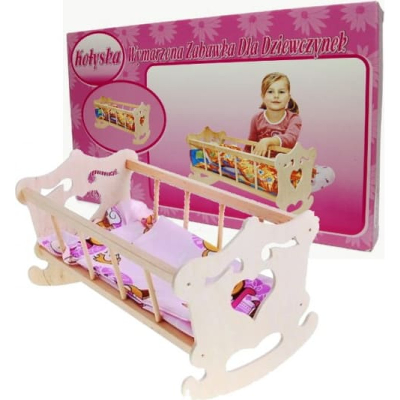 Malimas Leļļu gulta-&scaron;ūpulis SIRSNIŅA kastē (4521)