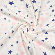 Miniania Autiņ&scaron; flaneļa COLOR STARS 70x80 cm (1210)