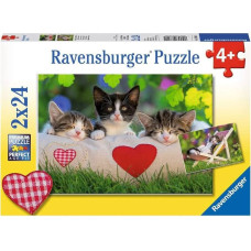 Ravensburger Puzzle 2x24 pcs Sleeping Kittens