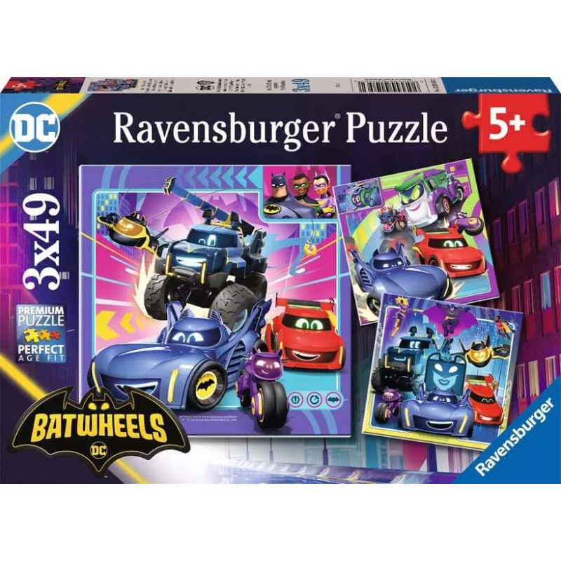 Ravensburger Puzzle 3x49 pcs Batwheels