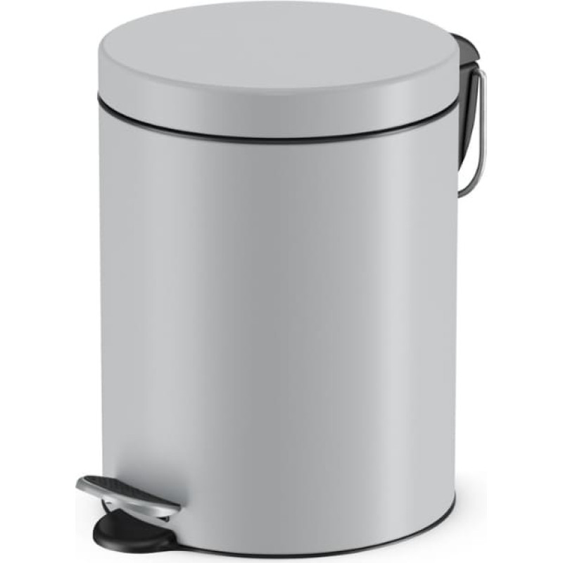 Hailo Atkritumu tvertne ar pedāli Selekta S / 5L / matēti pelēka