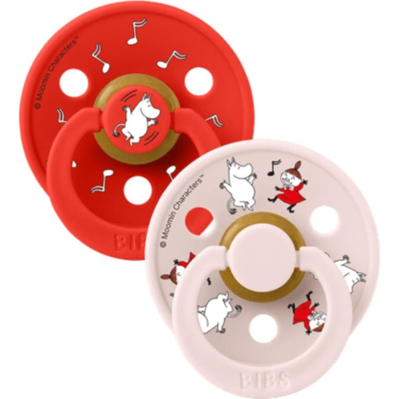 Bibs x Moomin &ndash; Colour Round Dancing - Candy Apple Mix 6-18m 2pcs