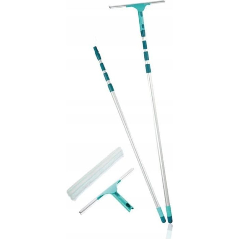 Leifheit Logu tīrīšanas komplekts ar teleskopisku kātu Set squeege 2in1 XL Pro Reach Telescope 4m
