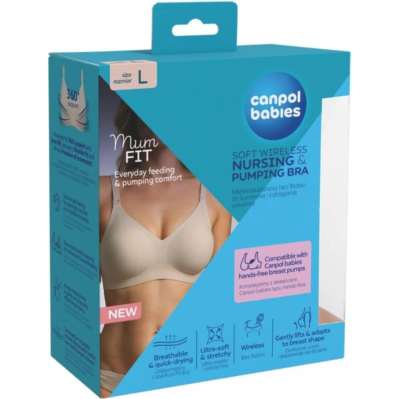 Canpol 78/015 Mum fit biustonosz do karmienia i odciągania L