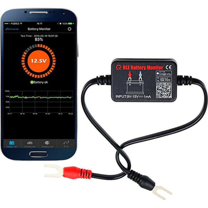 Bottari 12V Car battery monitor with mobile app "CONTROLLER"