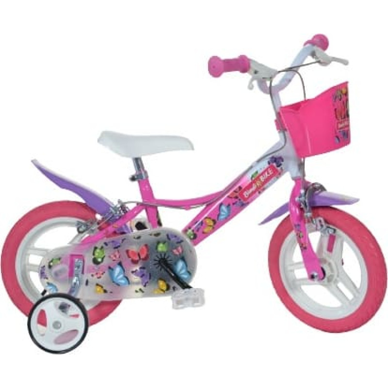 Bimbo Bike Children's bicycle Bimbo Bike 12'' "BUTTERFLY", pink/white