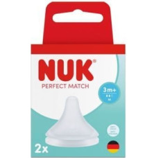 NUK 124033 Smoczek do butelki 2 szt. M silikon