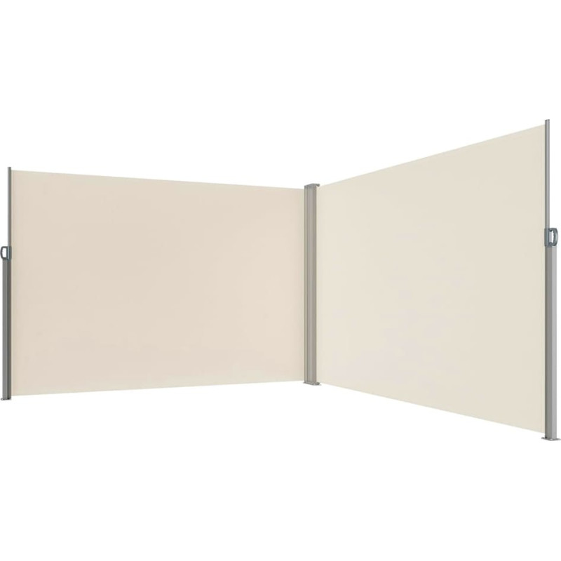 LUARO külgmine nurga terrassimarkiis, rullitav sirm 181 x 620 cm beež