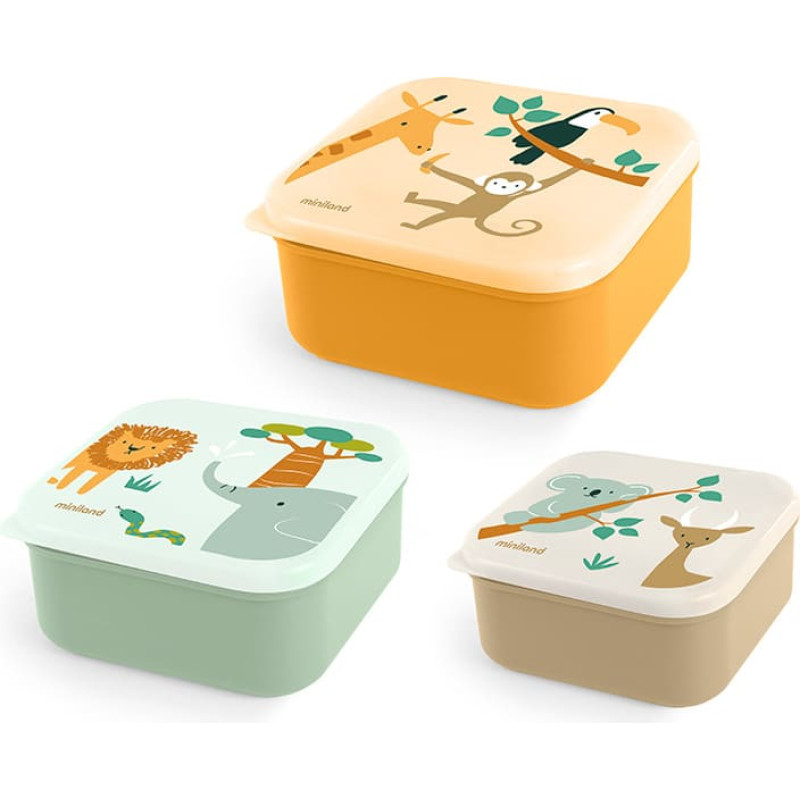Miniland SNACKBOX-3  JUNGLE
