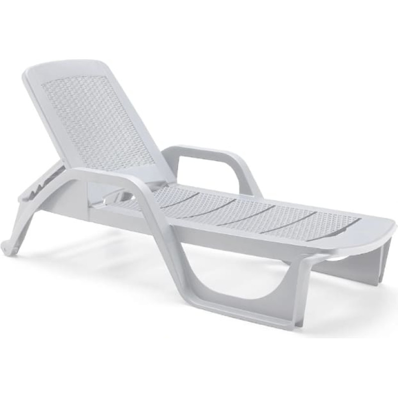 Bica Sauļo&scaron;anās krēsls Nilo balts