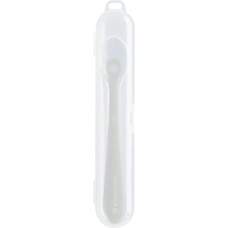 Silicone spoon with case 1pc Sand