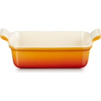 Le Creuset Cepamtrauks taisnstūra Heritage akmens masas 19x14cm / 1,1L oranžs