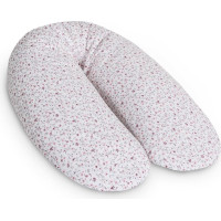 Cebababy maitinimo pagalvė dżersej multi, lapeliai mėlyni rožiniai