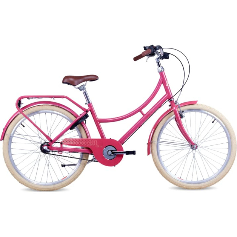 S&acute;cool Laste jalgratas S'COOL chiX Classic, 24" Berry/Beige